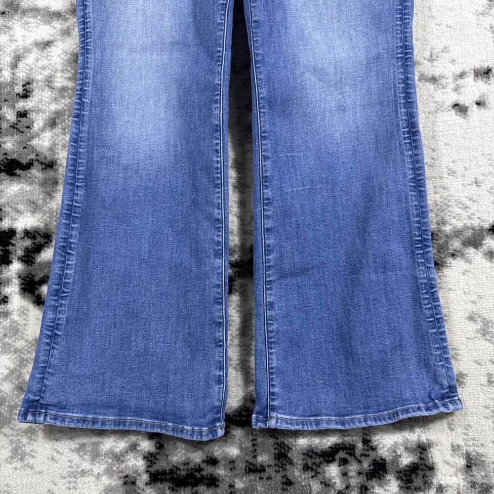 American Eagle Kick Boot Jeans Womens SIze 16 SHORT Hippie Cowgirl Boho Rodeo - Picture 4 of 15